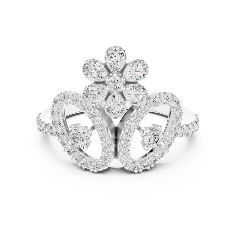 Ladies Ring LR-01 (52) - White Gold - Image