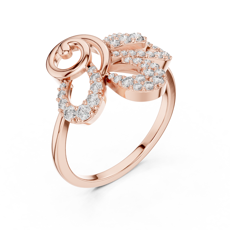 Ladies Ring LR-01 (53) - Rose Gold - Image