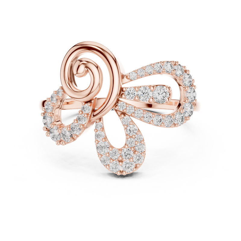 Ladies Ring LR-01 (53) - Rose Gold - Image