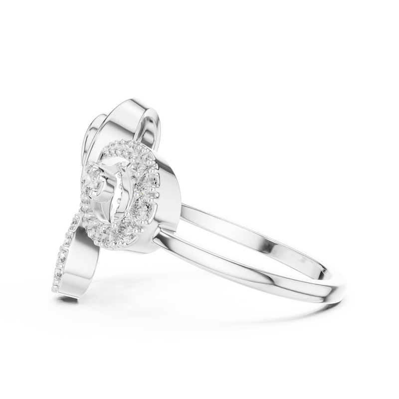 Ladies Ring LR-01 (53) - White Gold - Image