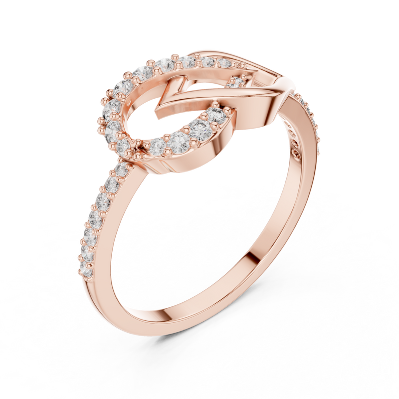 Ladies Ring LR-01 (54) - Rose Gold - Image