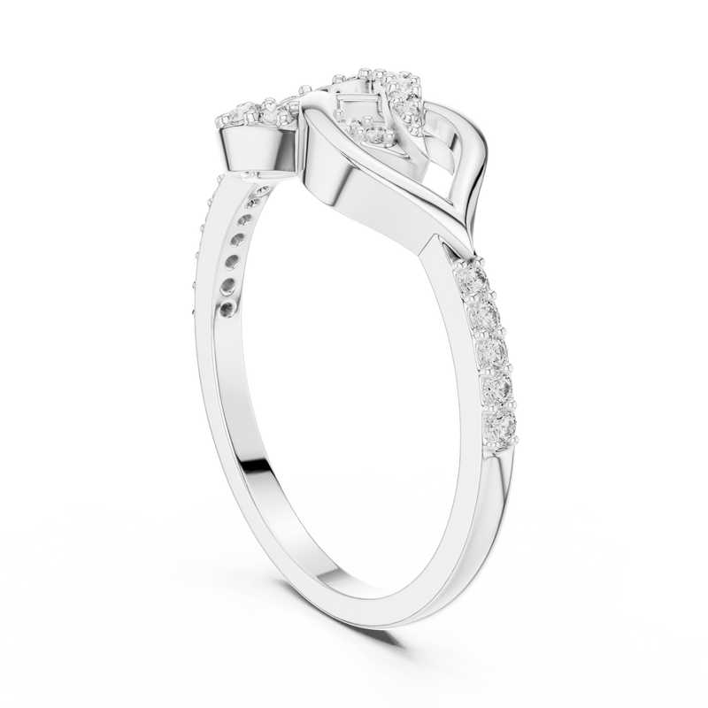 Ladies Ring LR-01 (54) - White Gold - Image