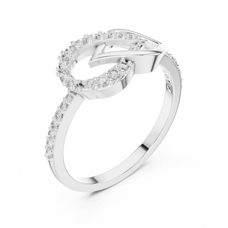 Ladies Ring LR-01 (54) - White Gold - Image
