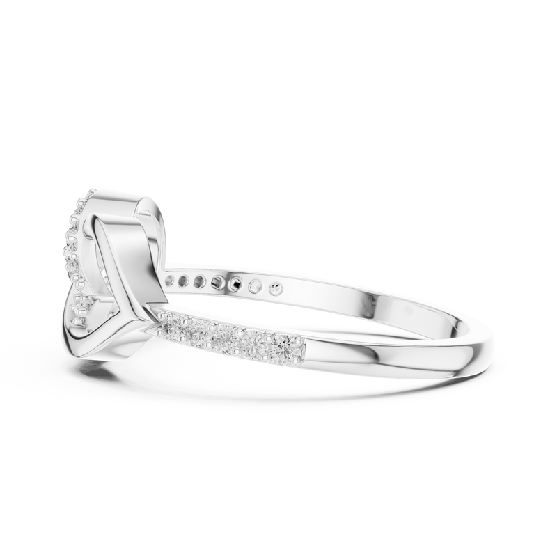Ladies Ring LR-01 (54) - White Gold - Image
