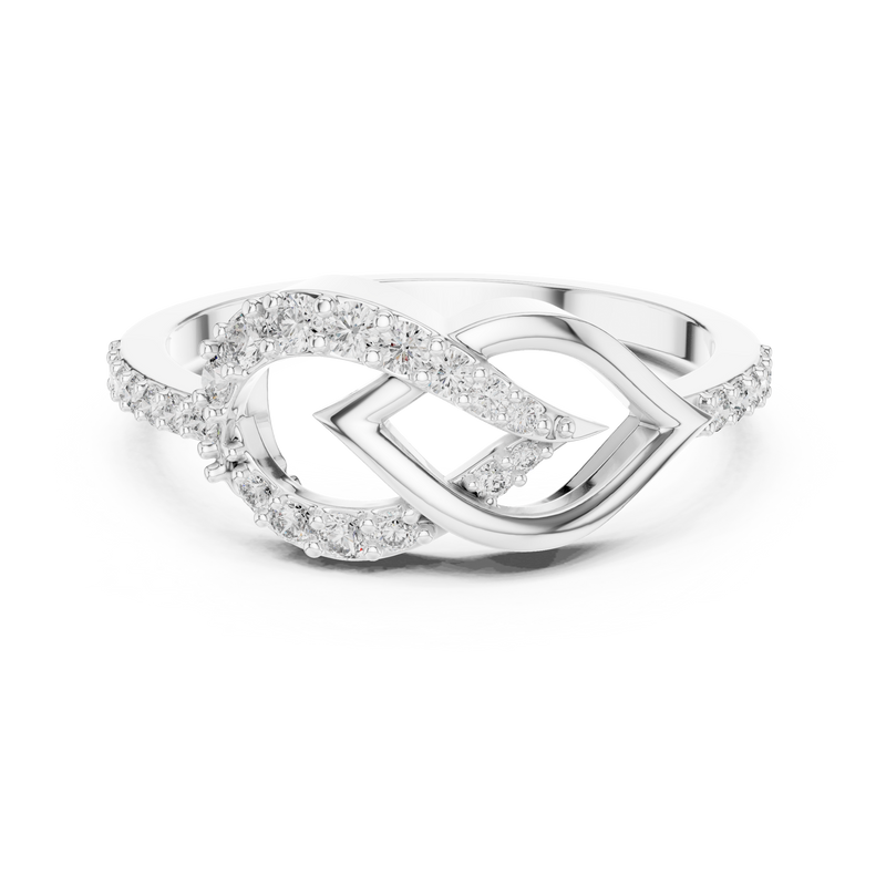 Ladies Ring LR-01 (54) - White Gold - Image