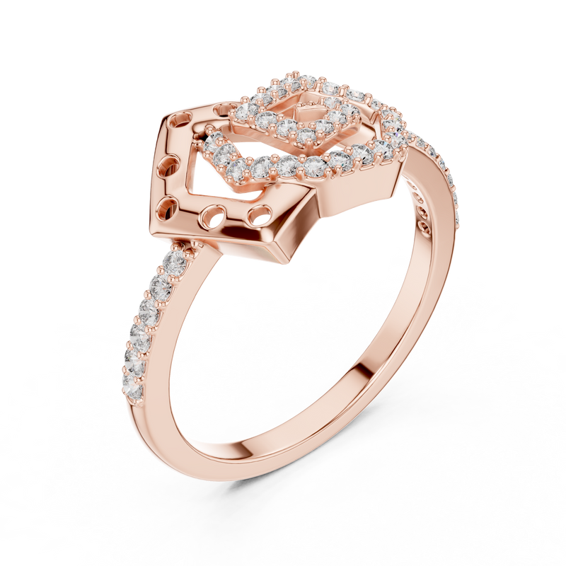 Ladies Ring LR-01 (55) - Rose Gold - Image