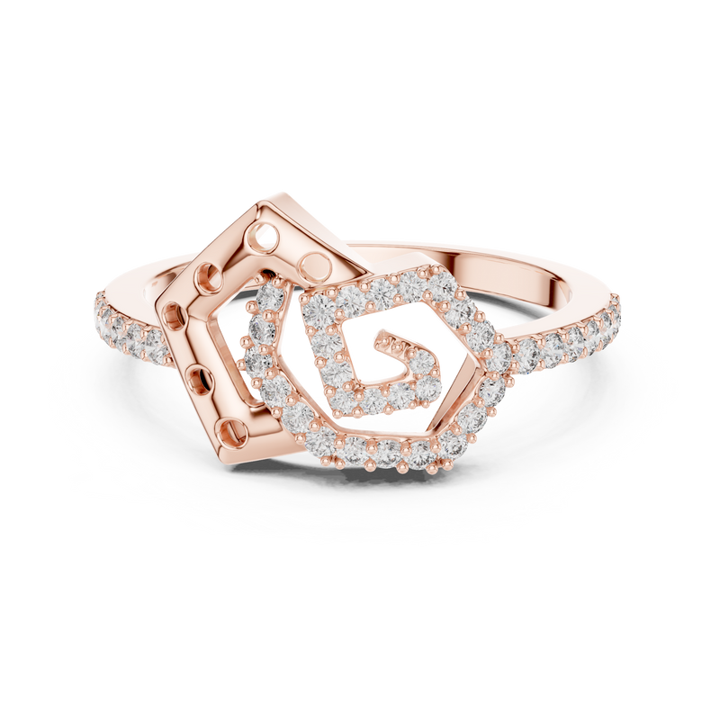 Ladies Ring LR-01 (55) - Rose Gold - Image