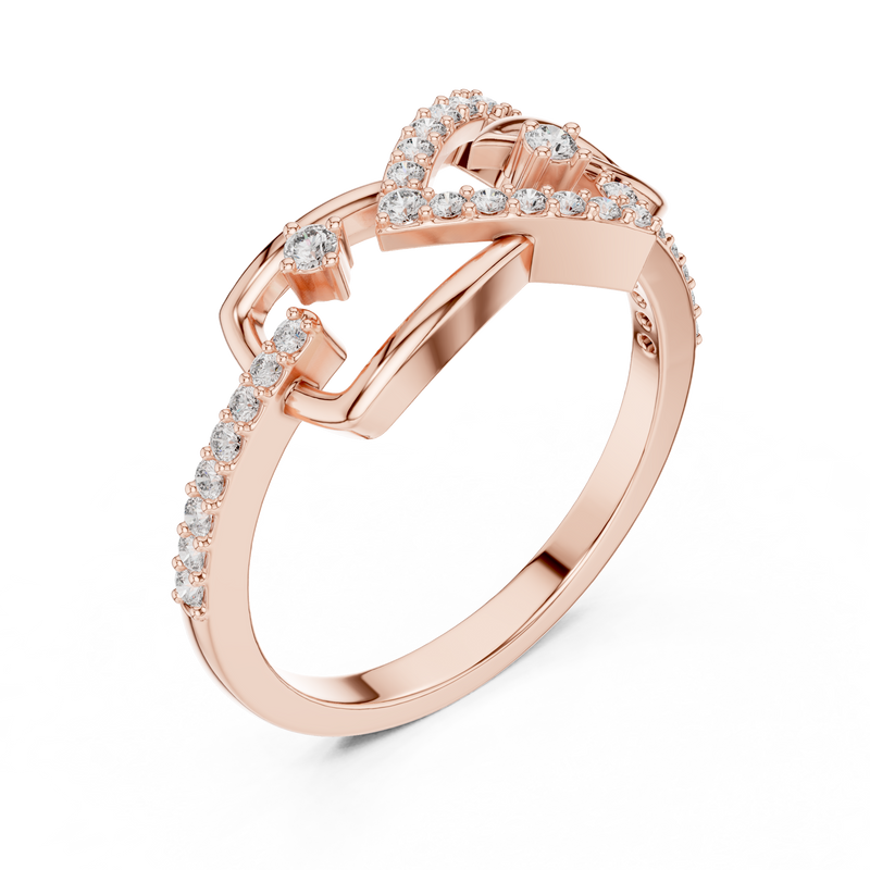 Ladies Ring LR-01 (56) - Rose Gold - Image