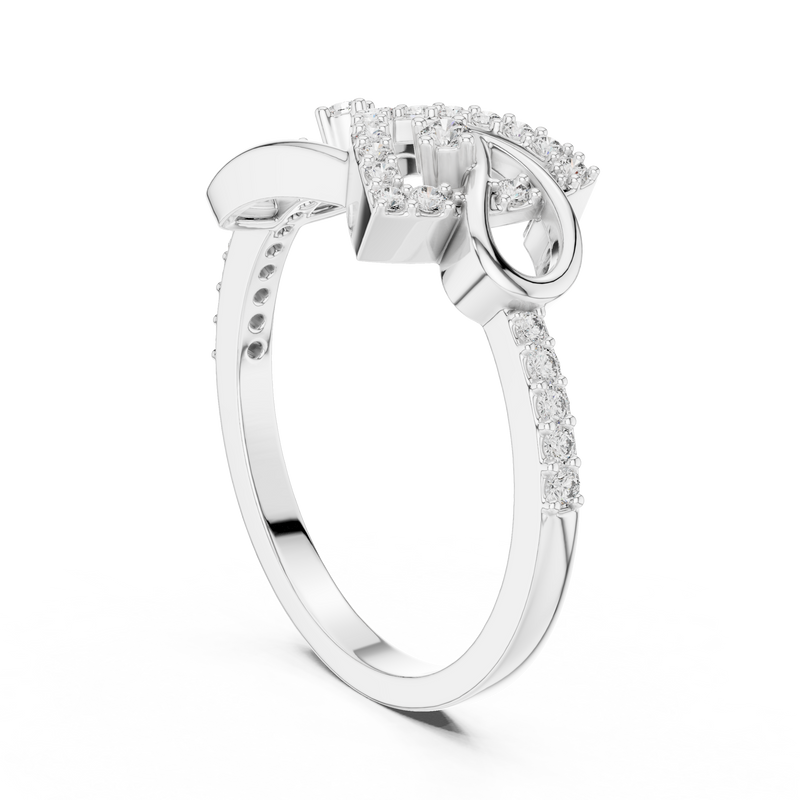 Ladies Ring LR-01 (56) - White Gold - Image