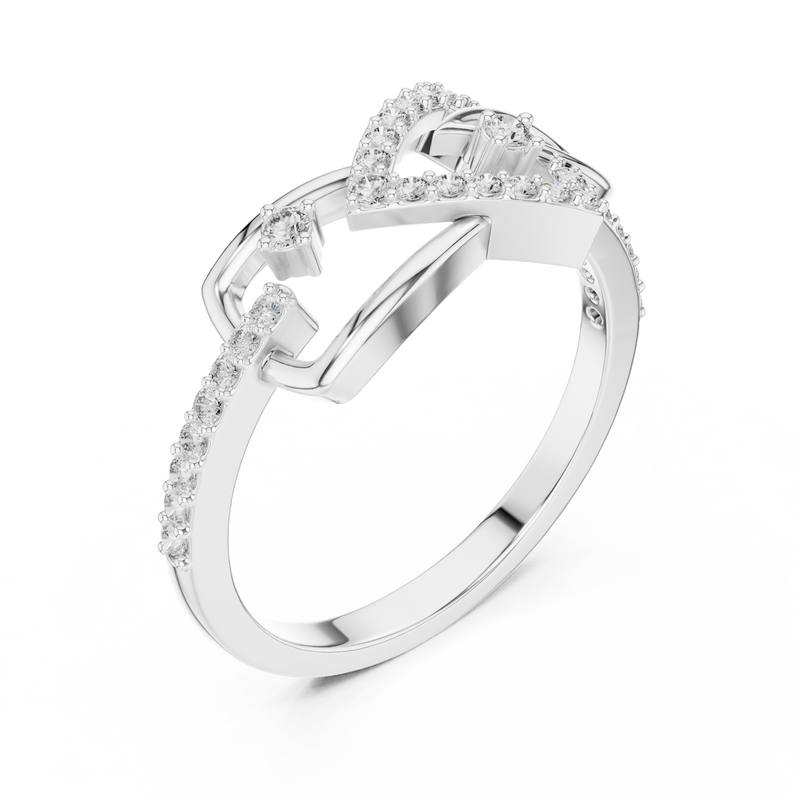Ladies Ring LR-01 (56) - White Gold - Image