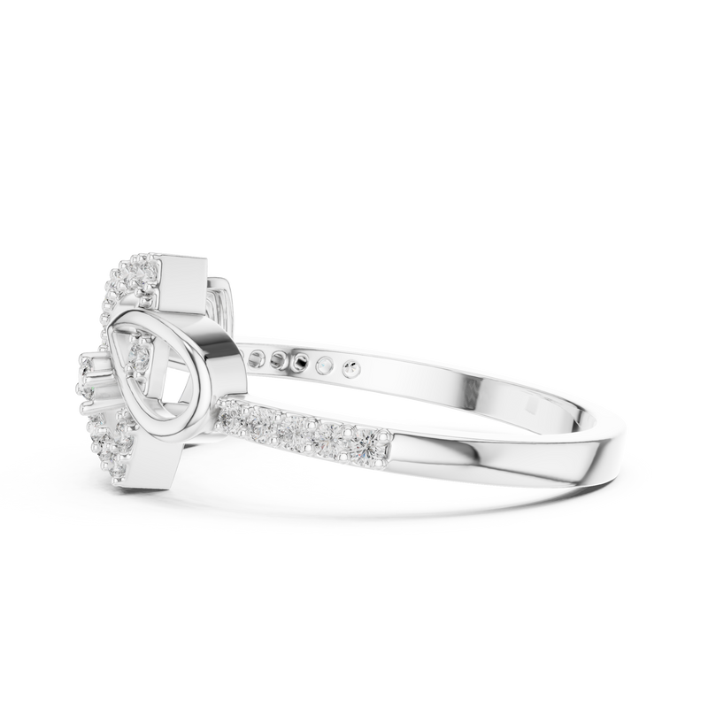 Ladies Ring LR-01 (56) - White Gold - Image