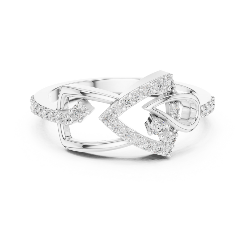 Ladies Ring LR-01 (56) - White Gold - Image