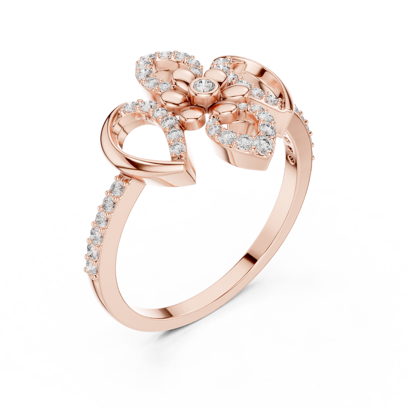 Ladies Ring LR-01 (57) - Rose Gold - Image