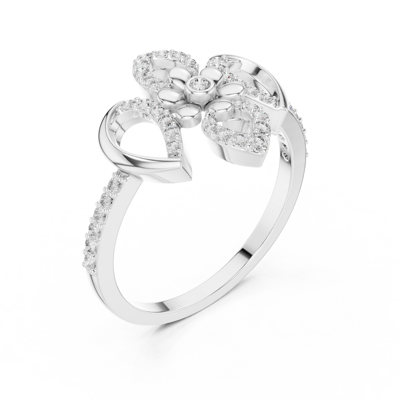 Ladies Ring LR-01 (57) - White Gold - Image