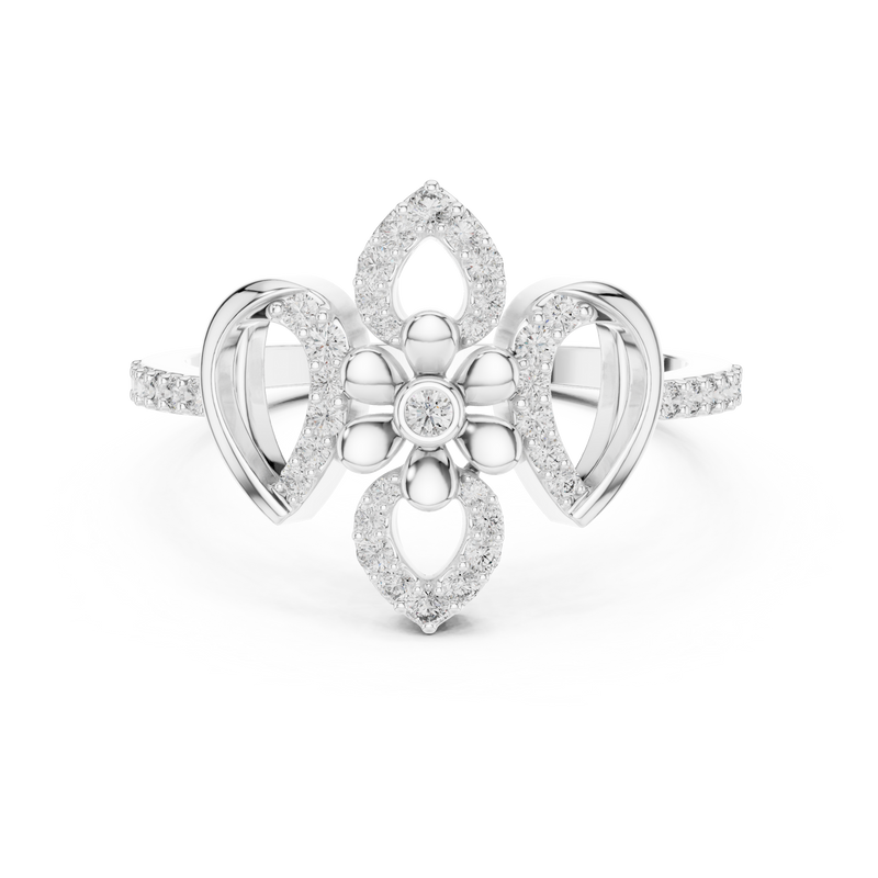 Ladies Ring LR-01 (57) - White Gold - Image