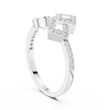 Ladies Ring LR-01 (58) - White Gold - Image