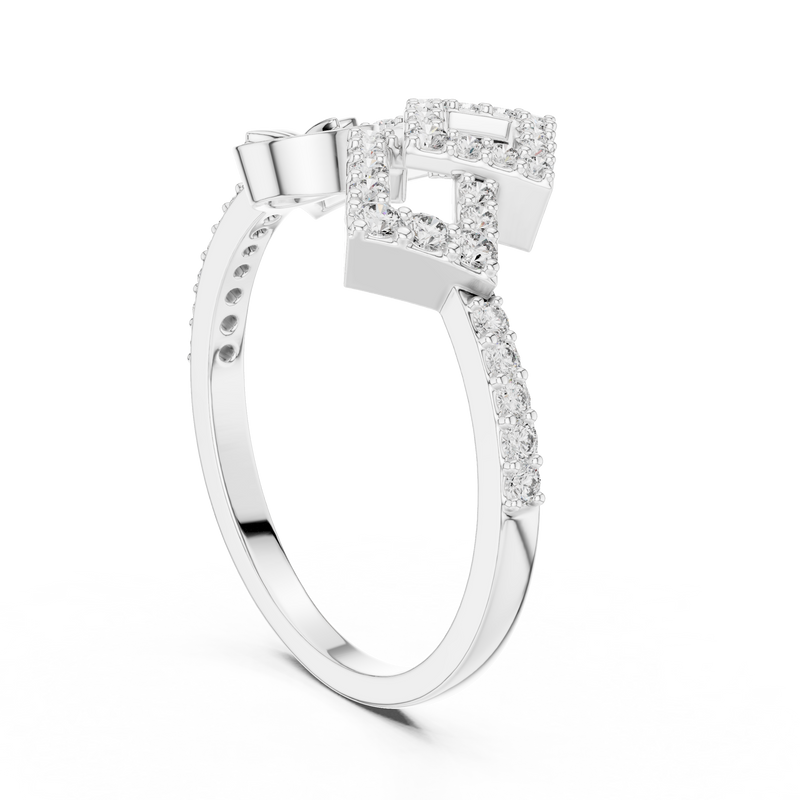 Ladies Ring LR-01 (58) - White Gold - Image