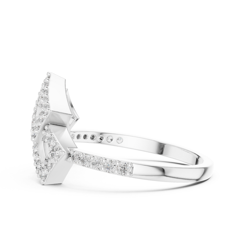 Ladies Ring LR-01 (58) - White Gold - Image