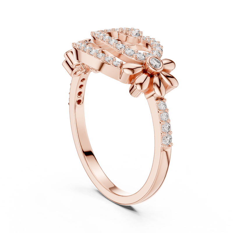 Ladies Ring LR-01 (59) - Rose Gold - Image