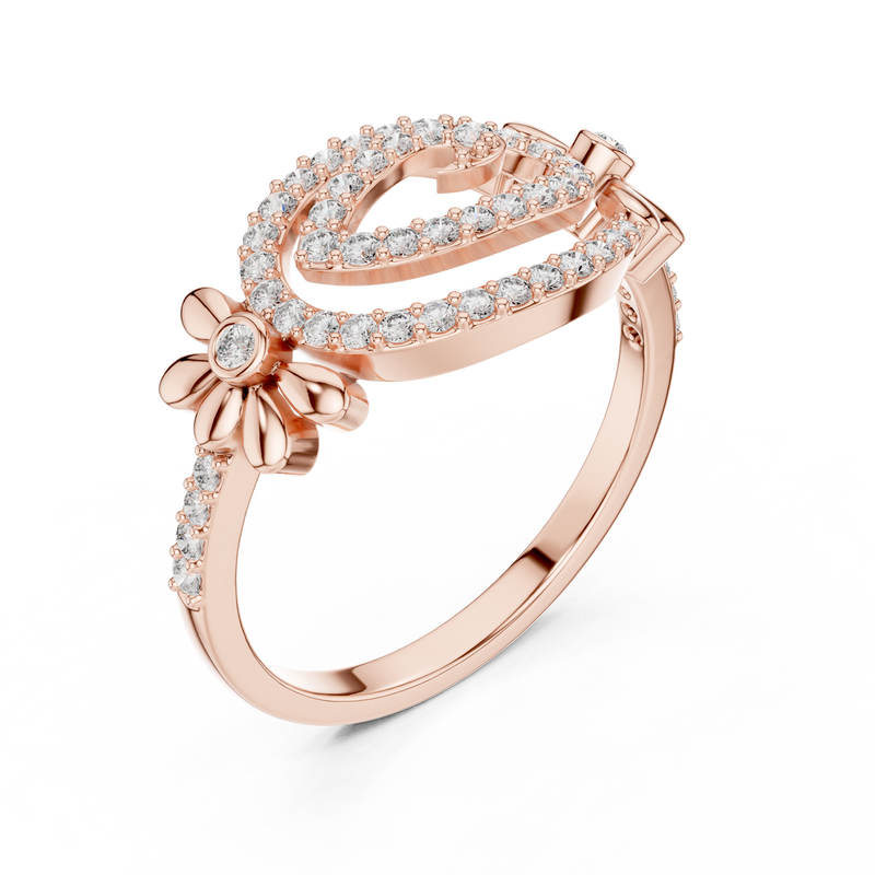 Ladies Ring LR-01 (59) - Rose Gold - Image