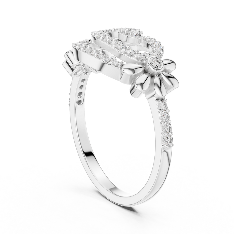 Ladies Ring LR-01 (59) - White Gold - Image