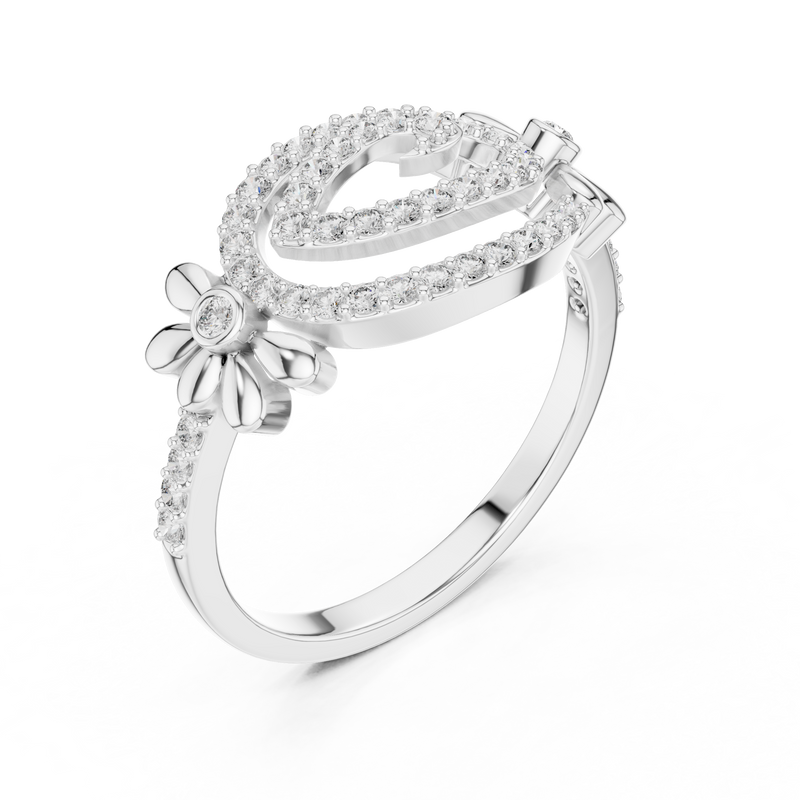 Ladies Ring LR-01 (59) - White Gold - Image
