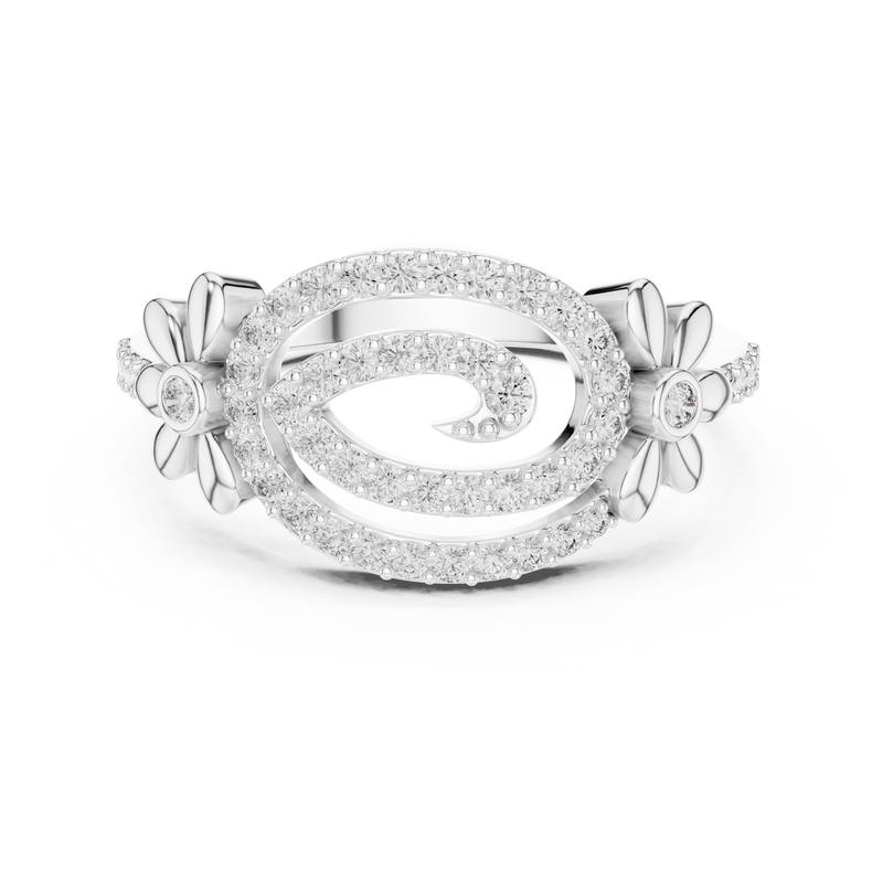 Ladies Ring LR-01 (59) - White Gold - Image