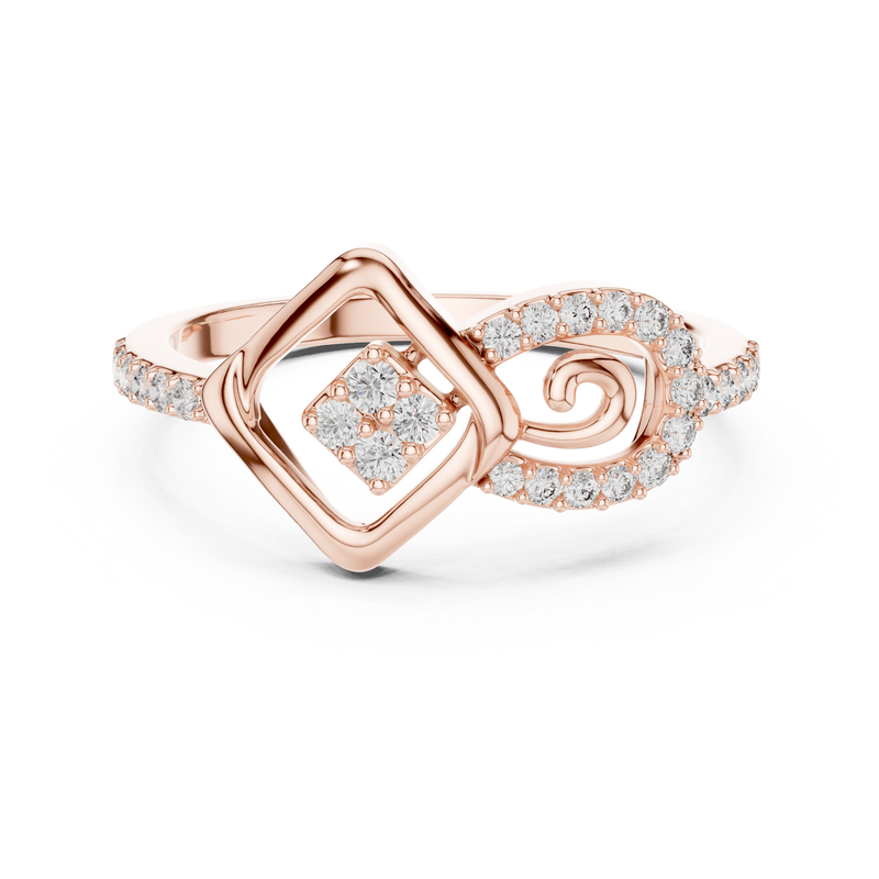 Ladies Ring LR-01 (61) - Rose Gold - Image