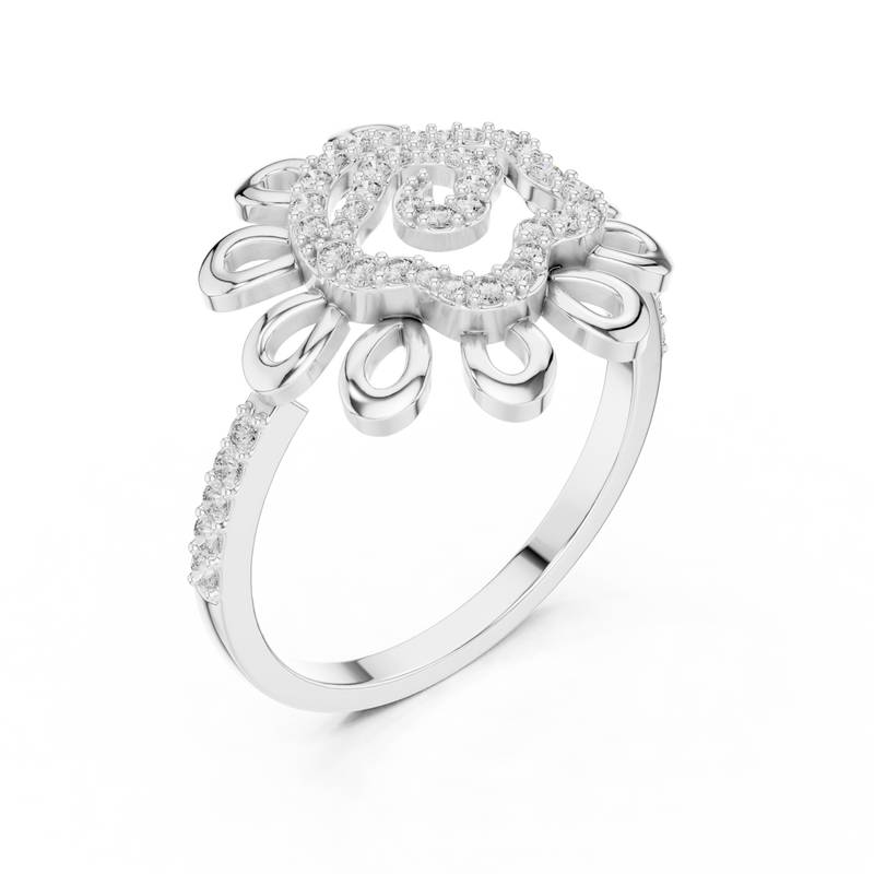 Ladies Ring LR-01 (62) - White Gold - Image