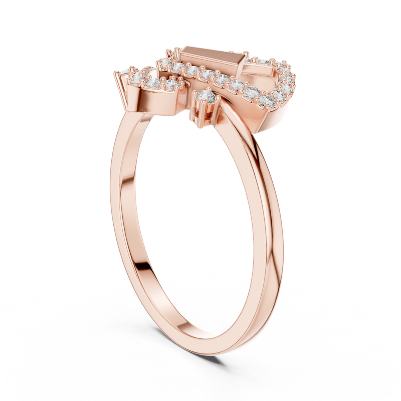 Ladies Ring LR-01 (63) - Rose Gold - Image