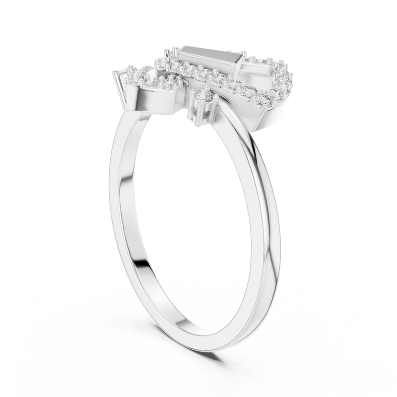 Ladies Ring LR-01 (63) - White Gold - Image