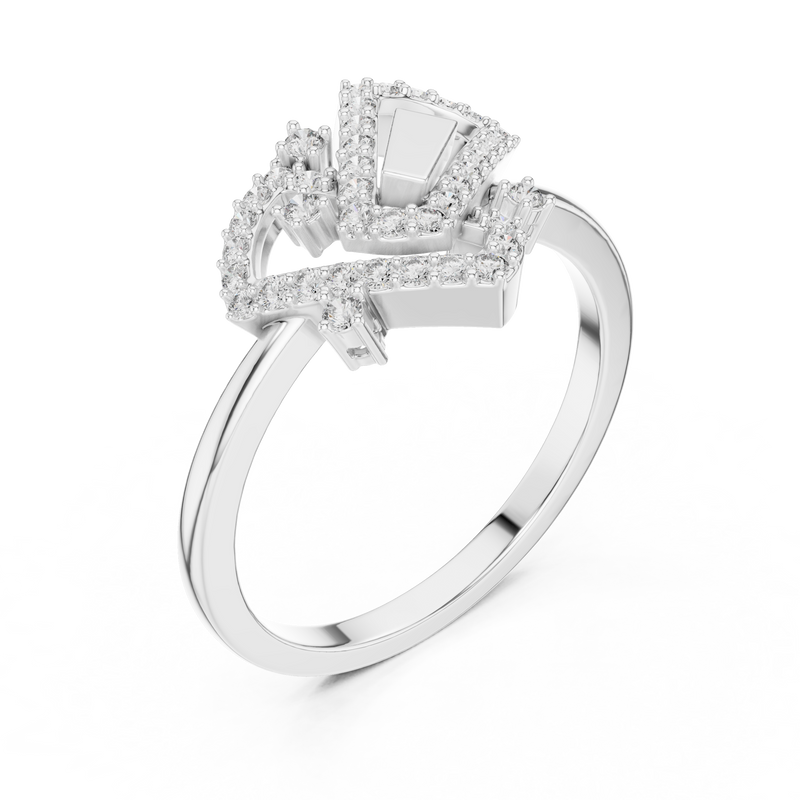 Ladies Ring LR-01 (63) - White Gold - Image