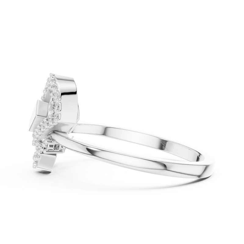 Ladies Ring LR-01 (63) - White Gold - Image