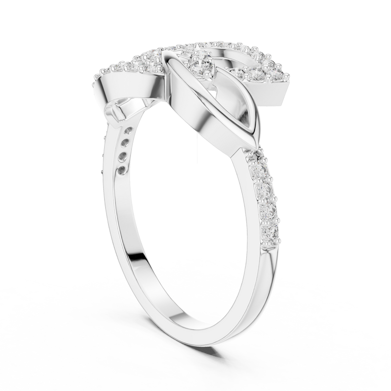 Ladies Ring LR-01 (64) - White Gold - Image