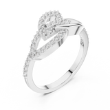Ladies Ring LR-01 (64) - White Gold - Image