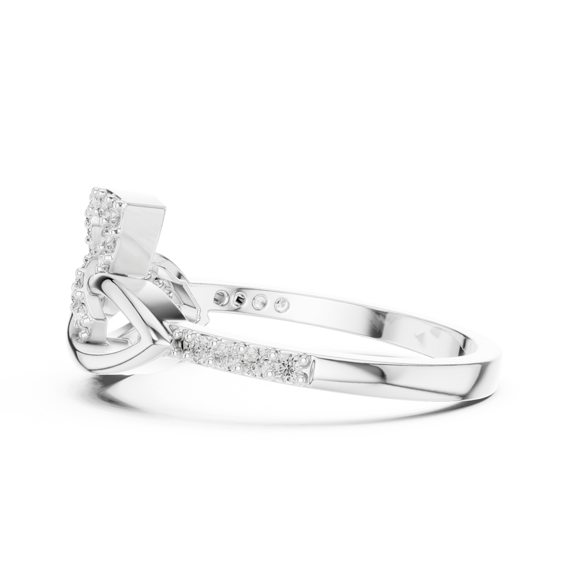 Ladies Ring LR-01 (64) - White Gold - Image