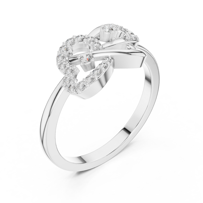 Ladies Ring LR-01 (65) - White Gold - Image