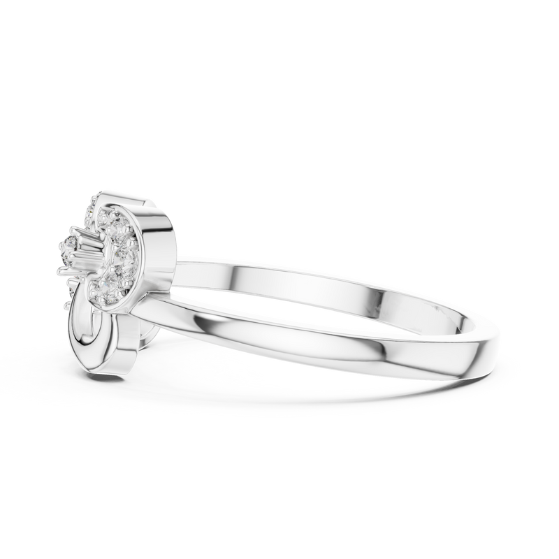 Ladies Ring LR-01 (65) - White Gold - Image
