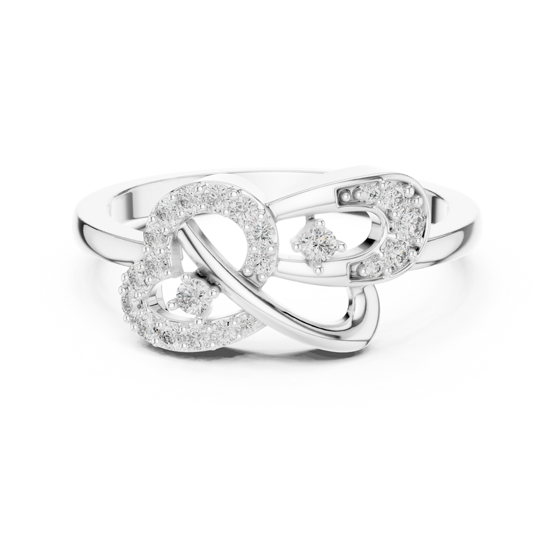Ladies Ring LR-01 (65) - White Gold - Image