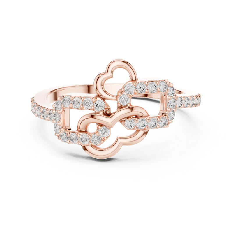 Ladies Ring LR-01 (67) - Rose Gold - Image
