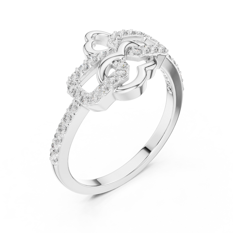 Ladies Ring LR-01 (67) - White Gold - Image