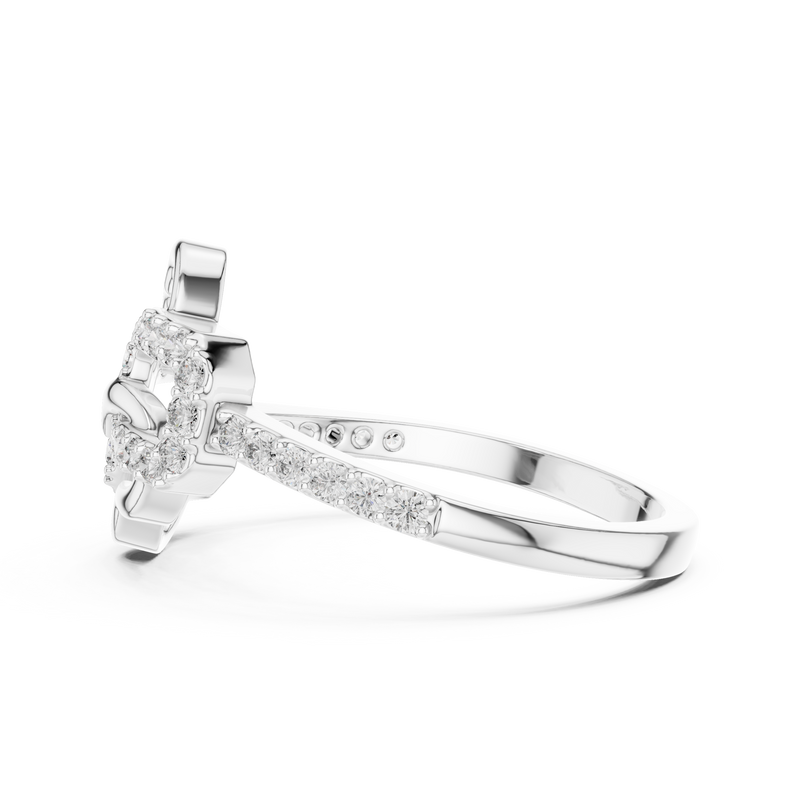 Ladies Ring LR-01 (67) - White Gold - Image