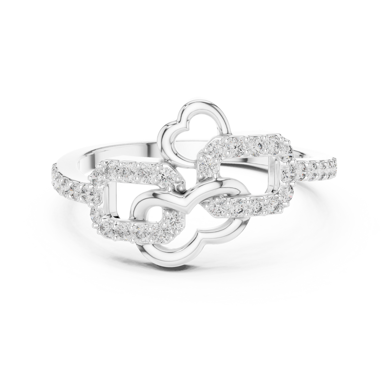 Ladies Ring LR-01 (67) - White Gold - Image