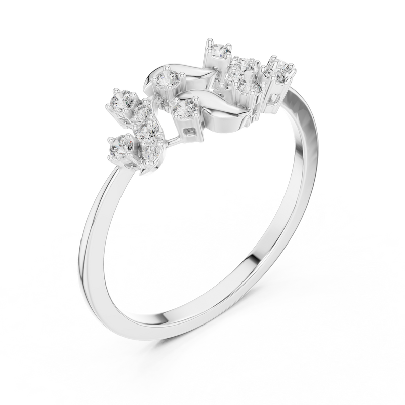 Ladies Ring LR-01 (68) - White Gold - Image