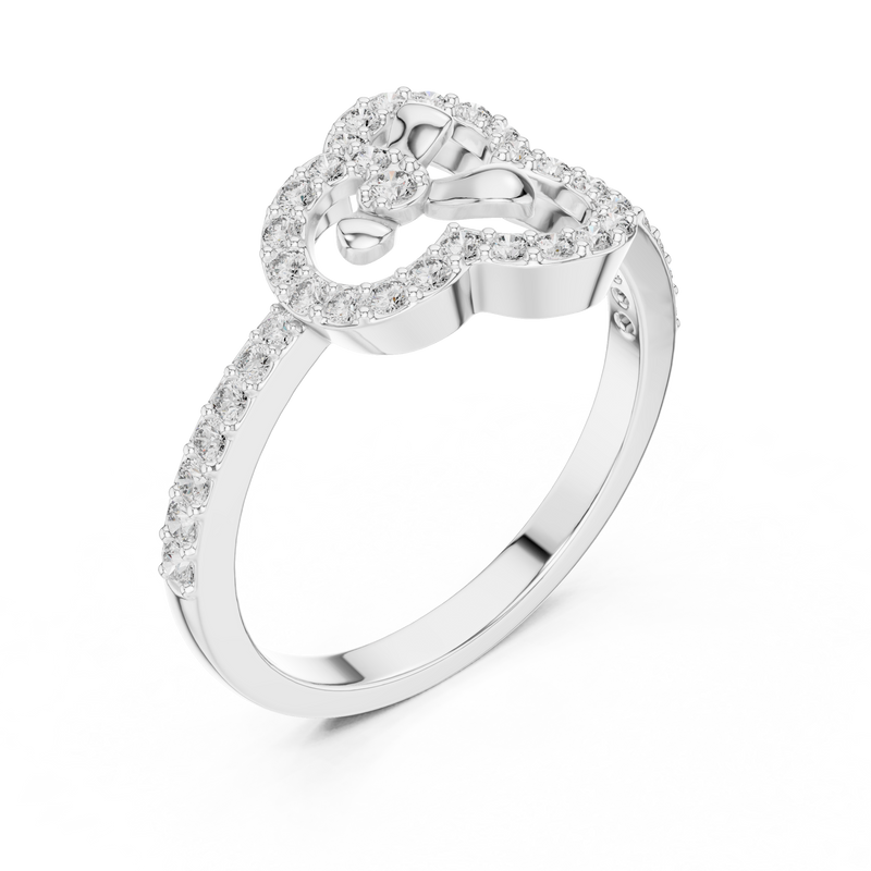 Ladies Ring LR-01 (69) - White Gold - Image
