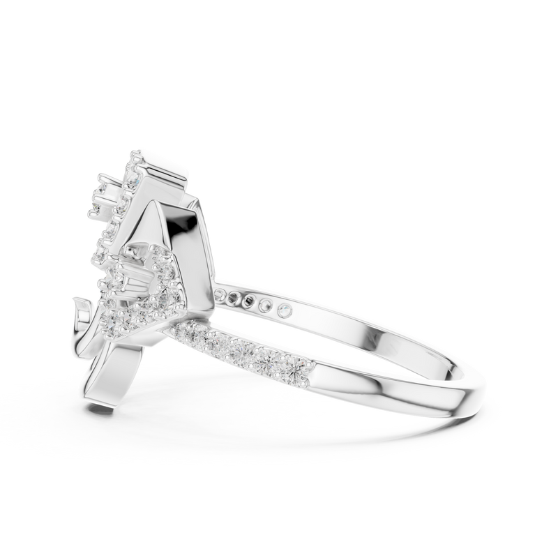 Ladies Ring LR-01 (70) - White Gold - Image