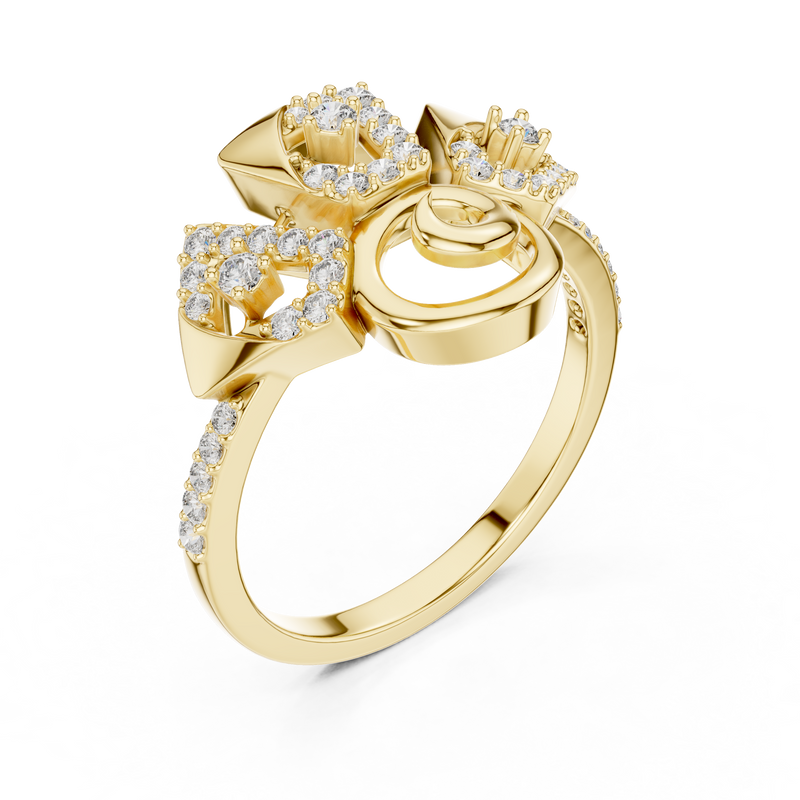 Ladies Ring LR-01 (70) - Yellow Gold - Image