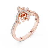 Ladies Ring LR-01 (71) - Rose Gold - Image