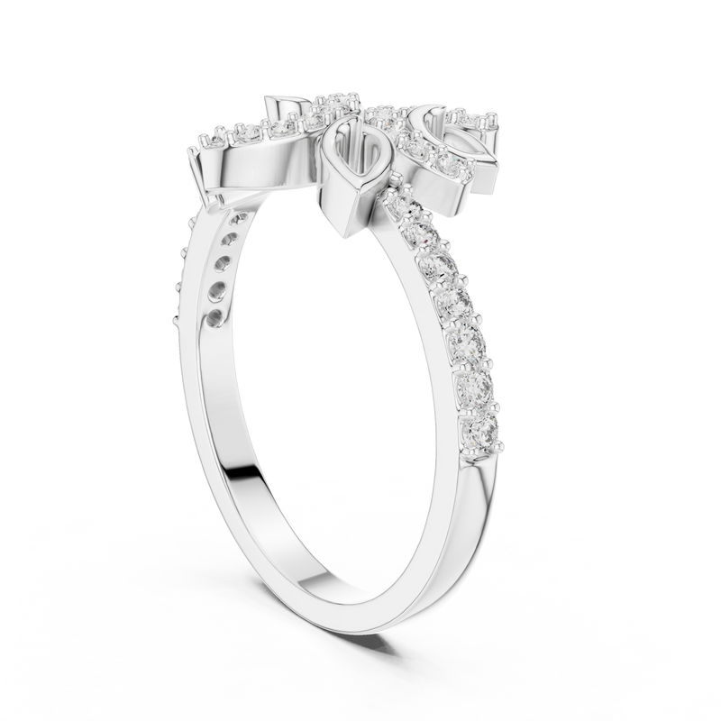 Ladies Ring LR-01 (71) - White Gold - Image