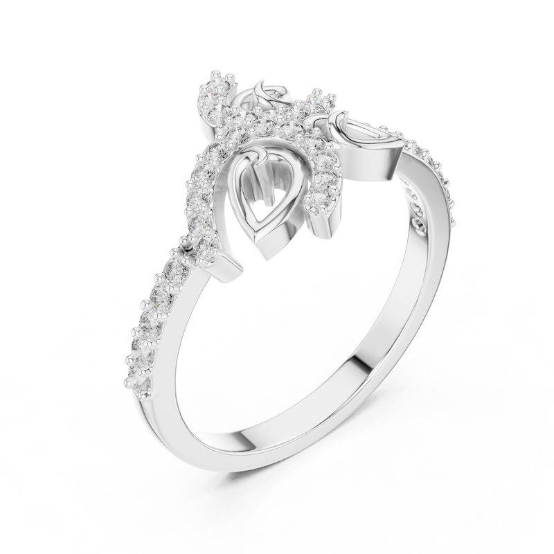 Ladies Ring LR-01 (71) - White Gold - Image